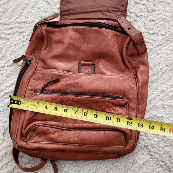 Brown Leather Backpack - Picture 6 of 6